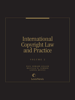 cover image of International Copyright Law and Practice